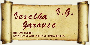 Veselka Garović vizit kartica